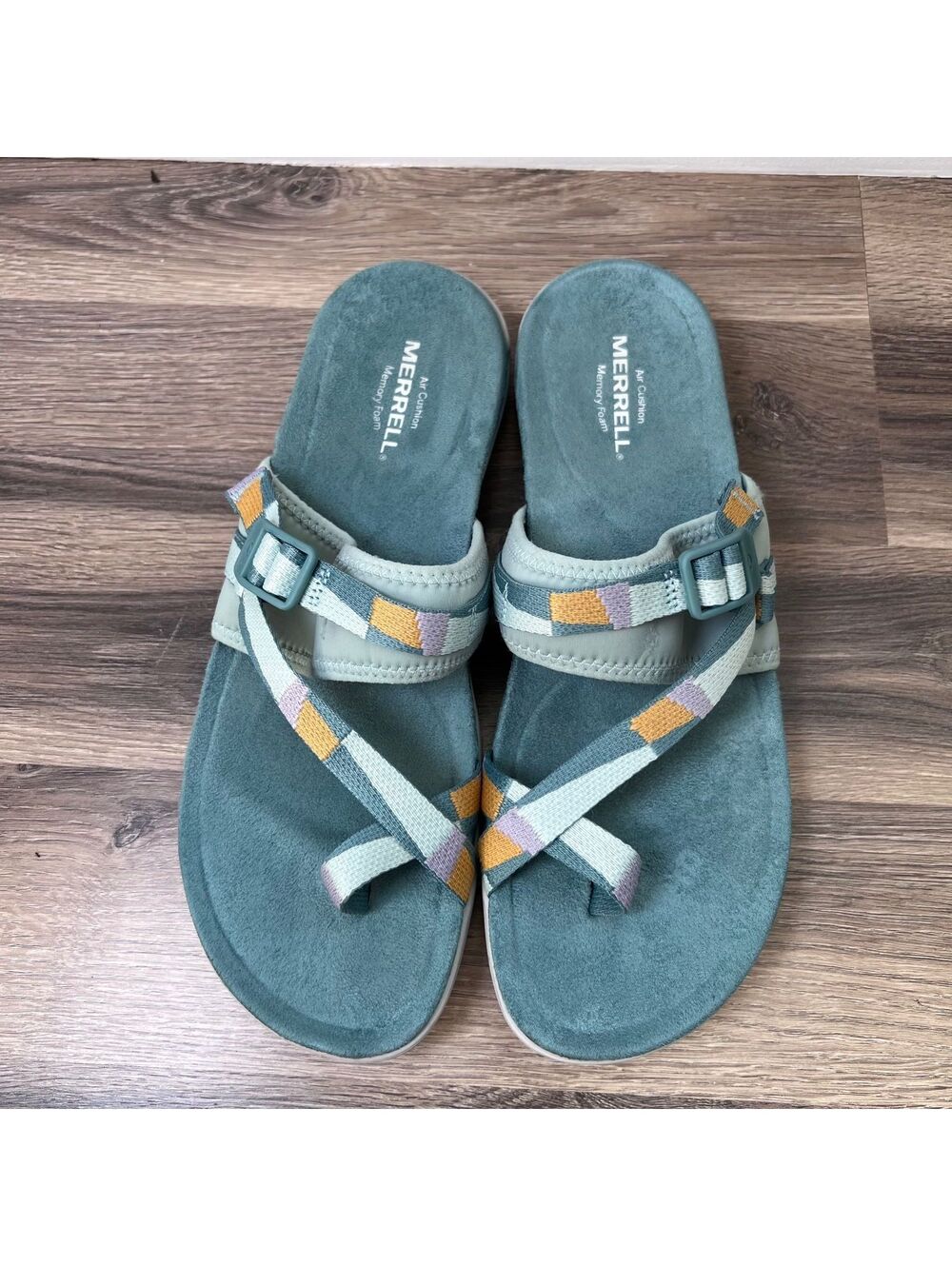 Merrell Memory Foam Slide Sandals with Adjustable Straps Women's Size 10